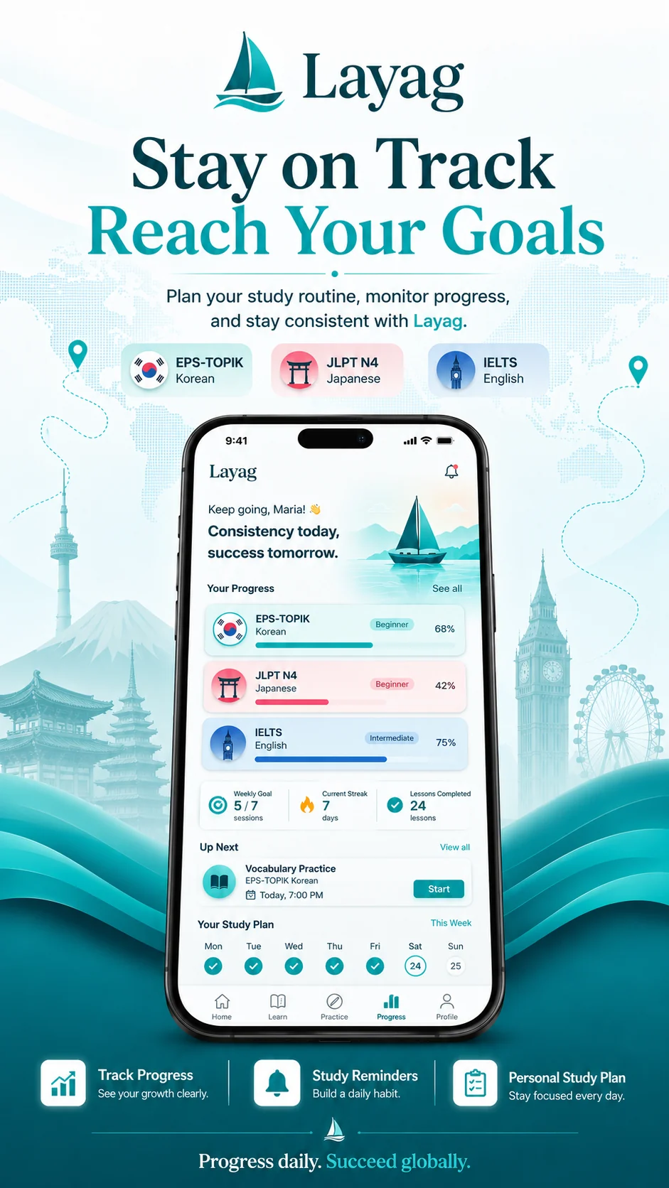 Layag: Stay on track
