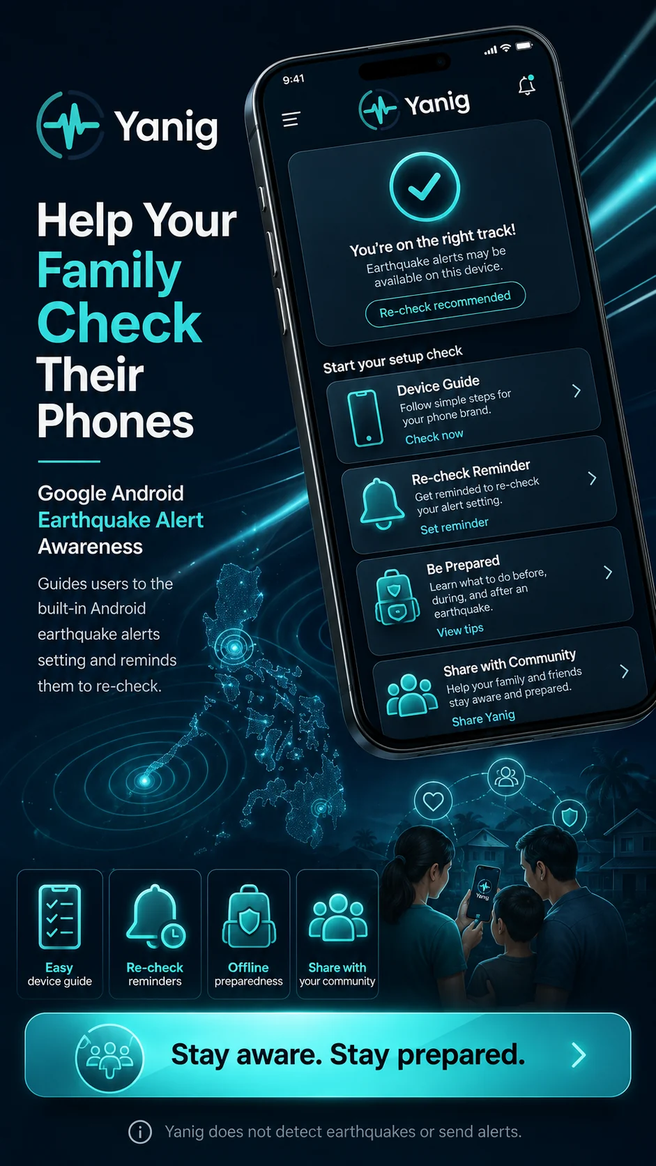 Yanig: Help your family check their phones